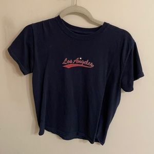 John Galt/Brandy Melville Cropped “Los Angeles”Tee